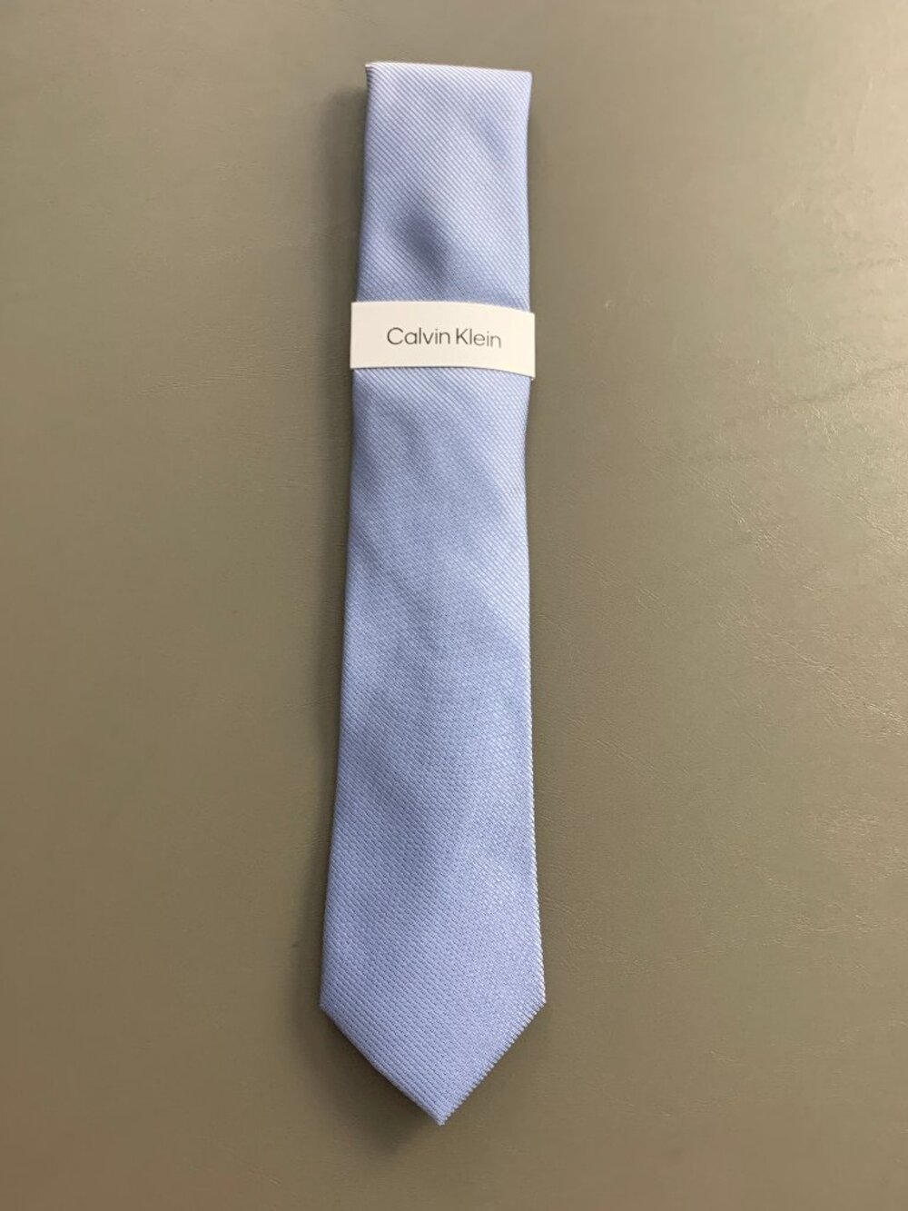 Calvin Klein Men's 3'' Polyester and Silk Neck Tie, Light Blue Reston Stripe, OS